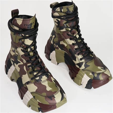 prada boots camouflage.